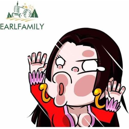EARLFAMILY 13cm x 12.5cm For Cartoon Version Of One Piece Fine Decal Vinyl Car Wrap Stickers Waterproof Personality Stickers