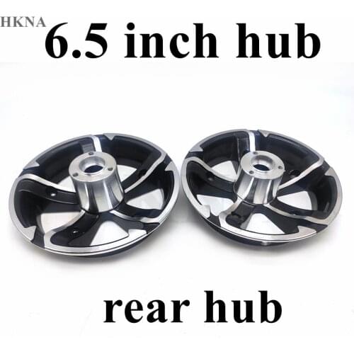 Electric Scooter Parts 6.5 Inch Front or Rear Hub for 90/65-6.5 Inner and Outer Tyre 11 Inch Aluminum Alloy Front Disc Brake Rim