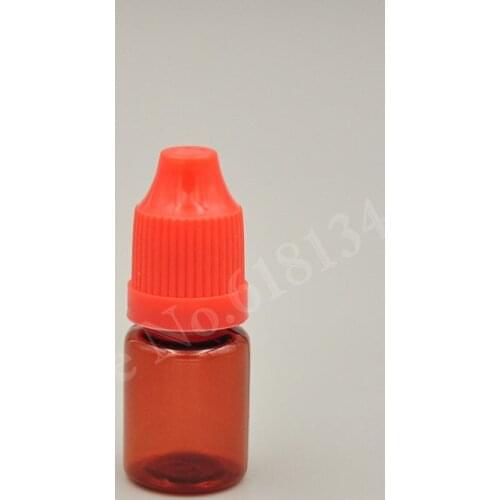 DROPPER 5ml dropper bottles, amber bottle PET 5 ml, sample e liquid bottle with childproof cap 15000pcs