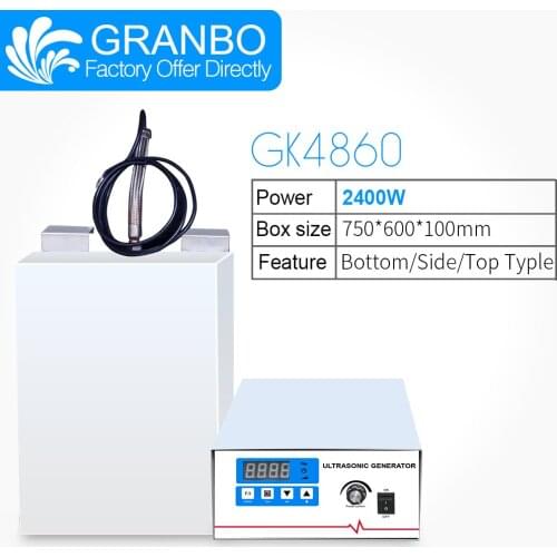 Granbo 2400W 40kKHz Ultrasonic Cleaner Immersion Shock Plate Engine Block Generator Bath Dishes Metal degreaser Washer Machine