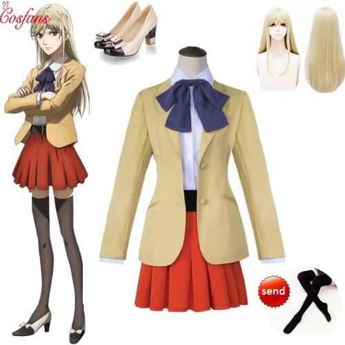 Hakata Tonkotsu Ramens Lin Xianming Coat Shirt Dress Uniform Outfit Anime Cosplay Costumes Halloween women Cosplay and wig Shoes