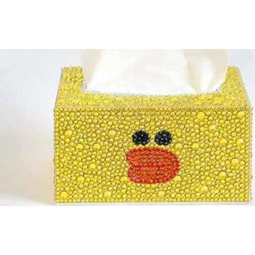 DIY Special Shaped Diamond painting Tissue box Three-dimensional handmade art cosmetic tissue dispenser Childrens cartoon decor
