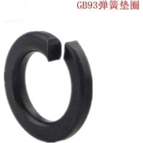 M16-M30 DIN127 GB/T93/859/7244 Shells Pad Spring Split Lock Washer Elastic Gasket Black Carbon Steel