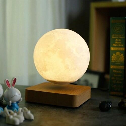 Magnetic Levitation LED Touch 3D Print Light Bedroom Moon Night Lamp Valentines Day Birthday Gifts Home Decoration night light