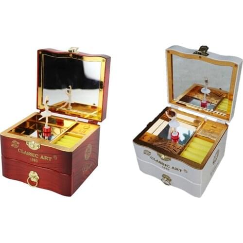 New Ballet Girl Spinning Dance Music Box Jewelry Box Clockwork Christmas Valentines Day Gift for Girlfriend
