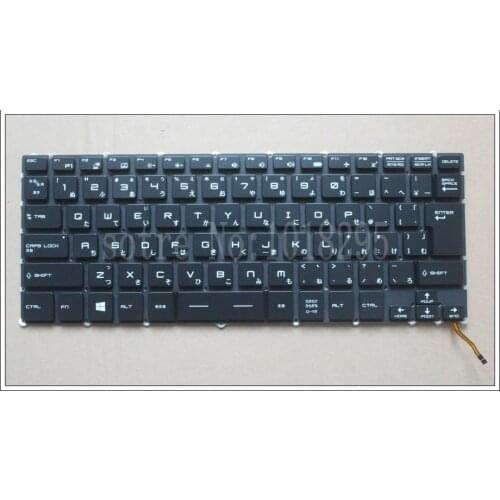 NEW Japan Laptop Keyboard For for MSI Steelseries GS43 GS40 GS40-6QE81FD GS43VR JP Keyboard Backlit