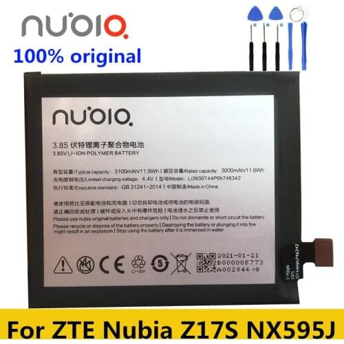 2021 3100mAh Li3930T44P6h746342 Battery For ZTE Nubia Z17S Z17 S NX595J Smart Phone Rechargeable Battery