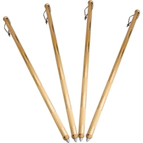 Outdoor Mountaineering Rod Fold Hit Stick Aluminium Alloy Hand Bring Mountain Climbing Self Protection Equipment Fight Camp Tool