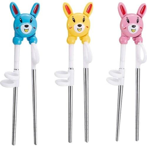 Cute Cartoon Pattern Training Chopsticks for Kids Adults and Beginners Children Left/Right Hand learning Chopsticks