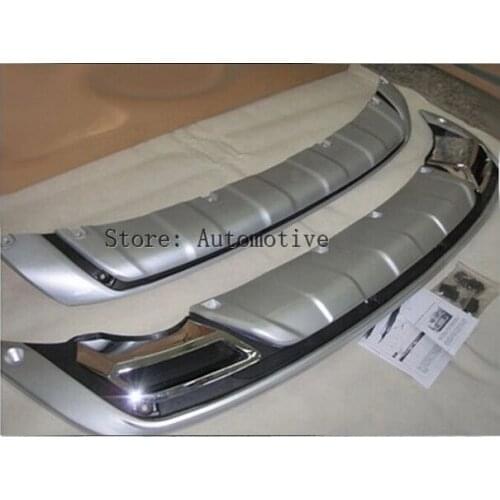 SUV CAR TOP Quality ABS Front + Rear Bumper Protector Guard Skid Plate 2PCS Fit For Kia Sportage 2010 2011 2012 2013