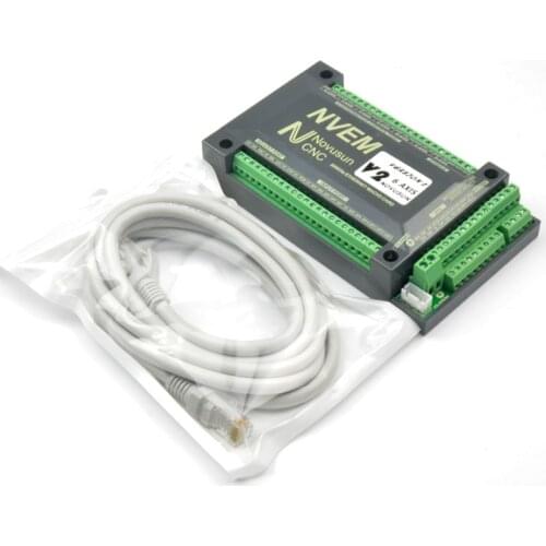 NVEM V2 Mach3 Control Card 300KHz Ethernet Port for CNC router 3 4 5 6 Axis