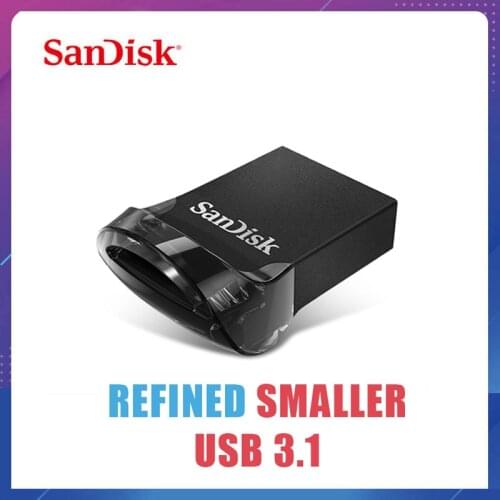 SanDisk CZ430 FIT Ultra Pendrive USB Flash Drive 16G mini USB 3.1 32G 64G 128G Pen Drive USB 3.0 Stick Memory Storage Device