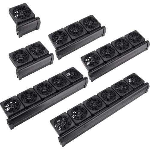 Aquarium Fish Tank Cooling Fan System Chiller Control Reduce Water Temperature 1/2/3/4 Fans Set Cooler Marine aquarium cooler