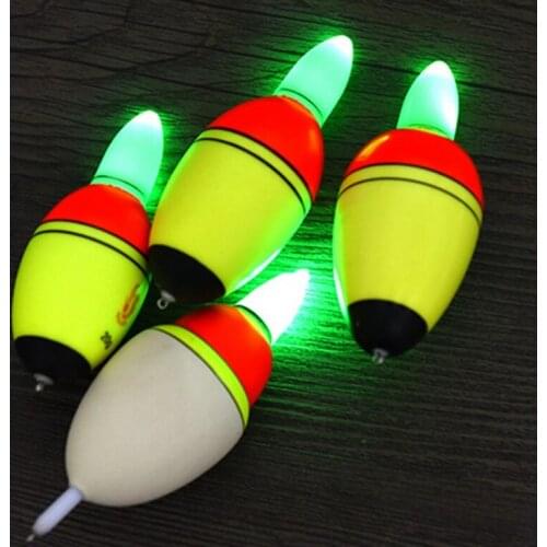 20/30/35/40g LED Luminous Fishing Float Saltwater Sea Rock Plastic Fishing Floats Luminous Buoys Fishing Accessories Lighting
