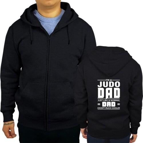 Printed hoodiess Mens zipper hoody Judo Dad hoodie Fathers Day Birthday Present Best Friend Shirts sbz8261
