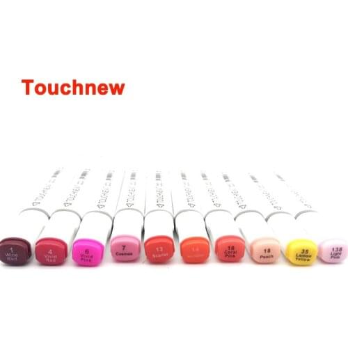 TOUCHNEW 10 Colors Art Markers Dual Head Sketch Alcohol Based Marker Set Best For Drawing Manga Design Art Supplies