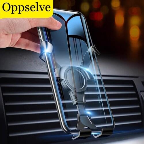 Oppselve Universal Car Phone Holder for iPhone Samsung Huawei Gravity Car Air Outlet Phone Bracket Support for Cellphones Stand