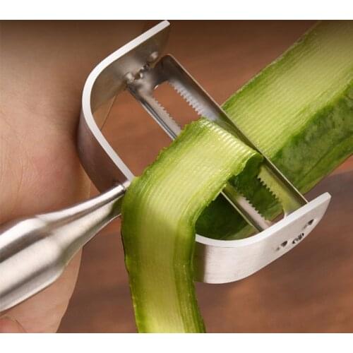 Stainless Steel Peeler Fruit Peeler Vegetable Shredder Metal Carrot Grater Slicer Fruit Peeler Multifunction Kitchen Gadget