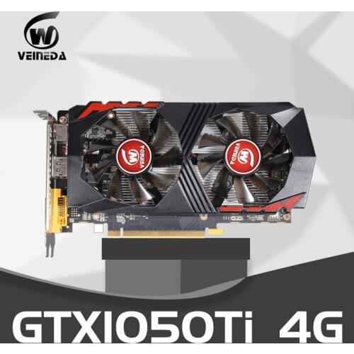 Video Card GTX1050Ti for Computer Graphic Card PCI-E GTX1050Ti GPU 4G 128Bit DDR5 for nVIDIA Geforce Game DP