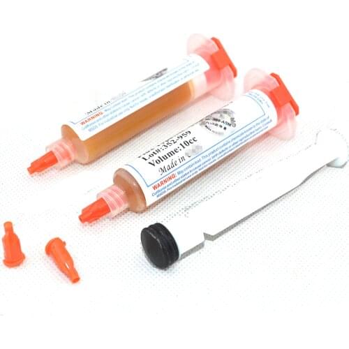 High Quality 2pcs/lot 559 10cc NC-559-ASM-UV Help Flux paste lead-free solder paste solder flux + Needles
