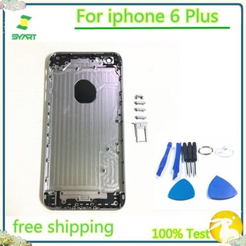Back Battery Cover Middle Frame Bezel Chassis Batteries Case Rear Cover Shell Back Housing For iPhone 6G 6 Plus With IMEI