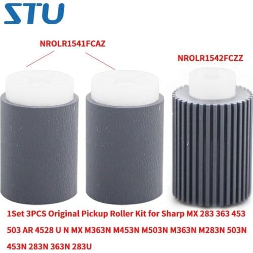 1Set 3PCS Original DOC Pickup Roller Kit for Sharp MX 283 363 453 503 AR 4528 U N MX M363N M453N M503N M363N M283N 503N 453N