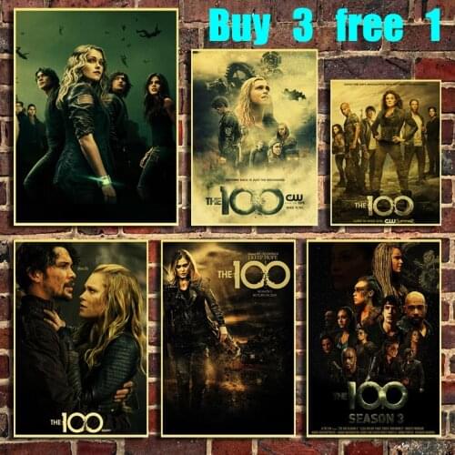 100 Classic Movies Retro Style Kraft Paper Poster Bar Office Coffee Shop Home Art Wall Stickers