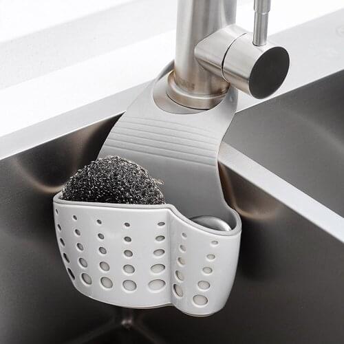 2019 New Kitchen tool High Quality Folding Silicone Hanging Storage Holders Kitchen Bathroom Storage Shelf Soap Holders Racks