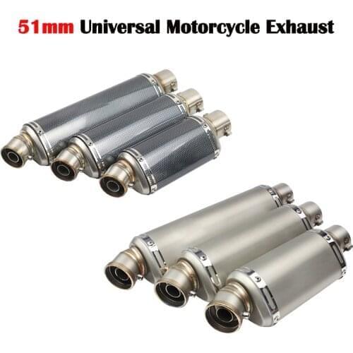 440MM Universal Motorcycle Exhaust Muffler Pipe Escape Moto DB Killer Pitbike For msx bws Pcx 125 GSR 600 750 ER6N Z800 Z750