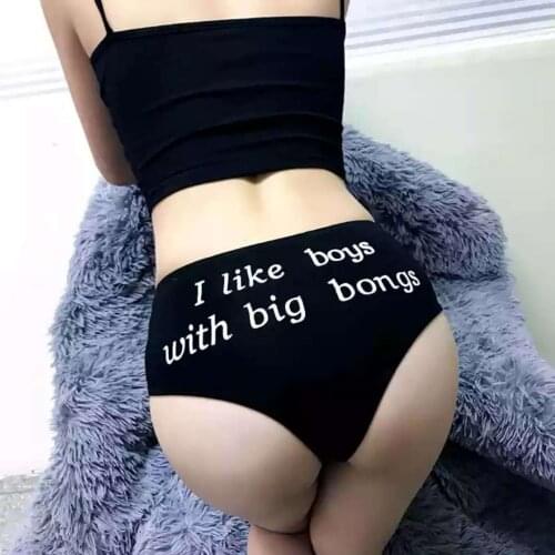 Black Thongs Underwear For Women Sexy Printed G String Underpants Breathable Cotton Sex Thongs Panties Female Cotton G string