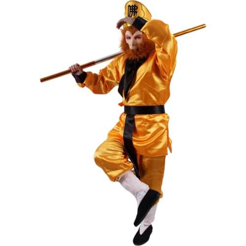 Chinese ancient classic story stage costumes of Monkey King, ancient chinese costume of Monkey King role play