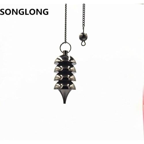 Pendant Metal spirit swing divination hypnosis metal brass non-crystal metal copper solid standard pendulum energy therapy