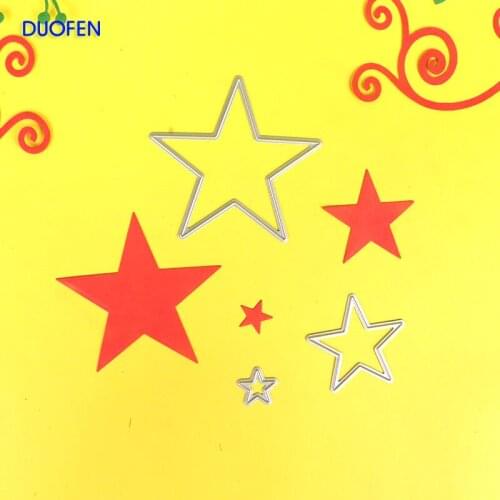 3pc star stencil metal Cutting dies for DIY papercraft projects Scrapbook Paper Album greeting cards paper works decorations