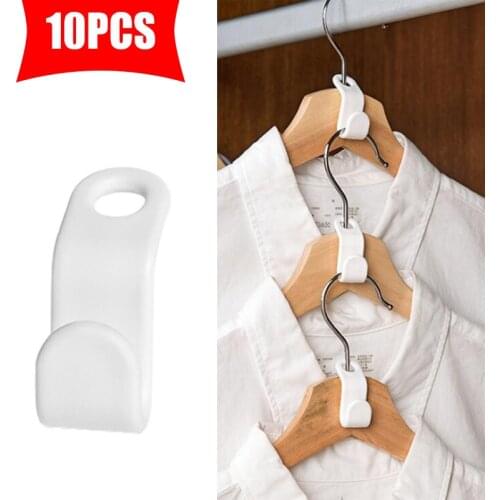Multi-function Wardrobe Clothes Hanger Hooks Space-saving Stack Hanger Rack Bedroom Clothing Wardrobe Storage Organizer
