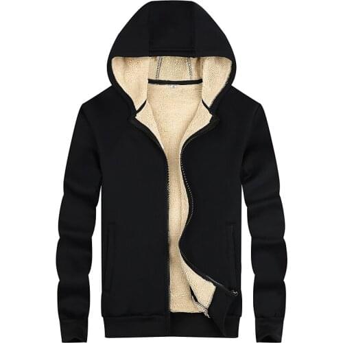 Mens thickened sweatshirts men Lamb cashmere sweatshirts mens cashmere hoodies thick warm hoody men Winter sweatshirts