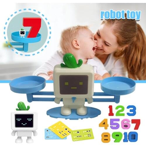 Robot Balance Counting Math Toys Number Educational Learning Tool For Girls Boys Develop The Brain Educational Toys Gift Set