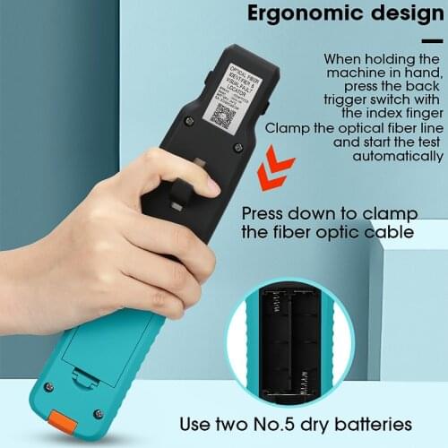 Free shipping AUA-40 fiber identifier with built-in 10mw visual fault locator 800-1700nm SM MM Ray identifier fiber identifier