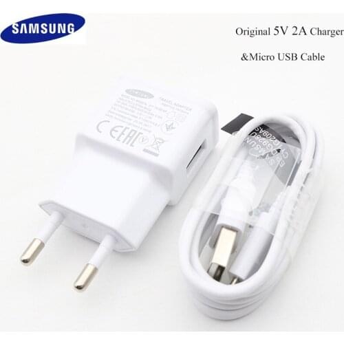 Original Samsung Fast EU US Charger Galaxy S6 S7 edge Plus super Travel Adapter Micro USB Cable Note5 4 2 N7100 C9 C7 C5 J7
