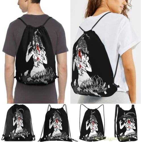 Unisex Drawstring Bags No God But Thyself Women Drawstring Backpacks Men Outdoor Travel Backpacks Training Fitness Bag