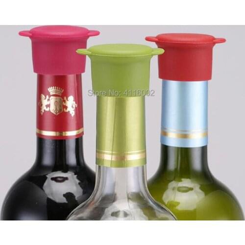 500pcs Silicone Bar Wine Stopper Fresh Keeping Bottle Cap Flavored Beer/Beverage Kitchen Champagne Closures