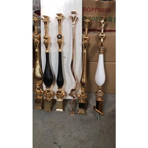 Freeshipping 950mm Height Stair Fence Pipe Handrail Stair Coupling Pole Parts Balusture Armrest Accessories Column Post