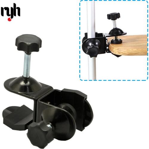 Heavy Duty Metal Dual Double U Clip C Clamp Type Bracket Mount for Photo Studio Boom Arm Light Stand Tripod