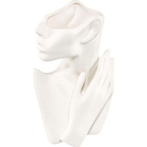 Dried Flower Vase Wedding White Living Room Homestay Office Furnishings Home Ceramic Art Creative Simple Decoration Ornaments