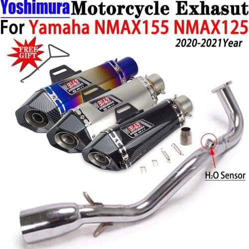 For Yamaha NMAX125 NMAX155 2020 2021 Yoshimura Motorcycle Exhaust Full System Front Link Pipe Scooter Muffler Escape Moto Pipe