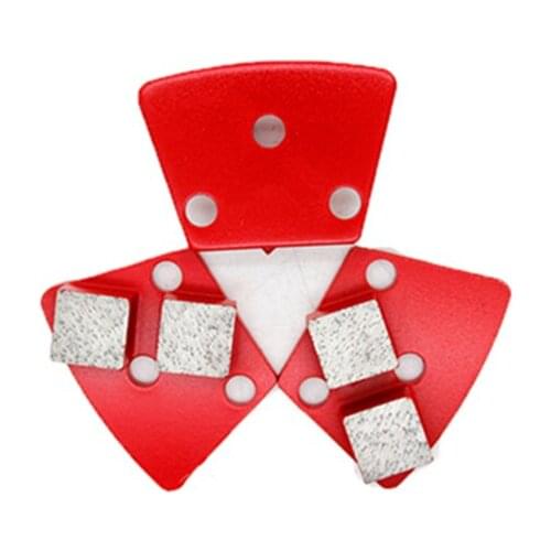 High Quality Concrete Grinding Pads Quick Lock Grinding Pads With Thread Holes Two Square Segments Polishing Pads 9PCS