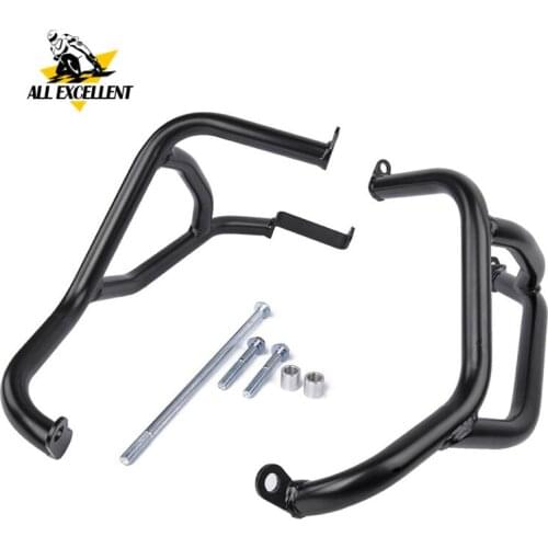 Motorcycle Engine Guard Protector Crash Bar Black Steel For SUZUKI GSX-S750 2017 2018 2019 GSXS750