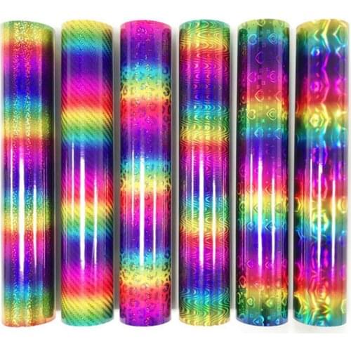 1 Roll Adhesive Vinyl Gradient Easy to Cut PVC Multi-purpose Adhesive Vinyl Sticker Craft Making Tool