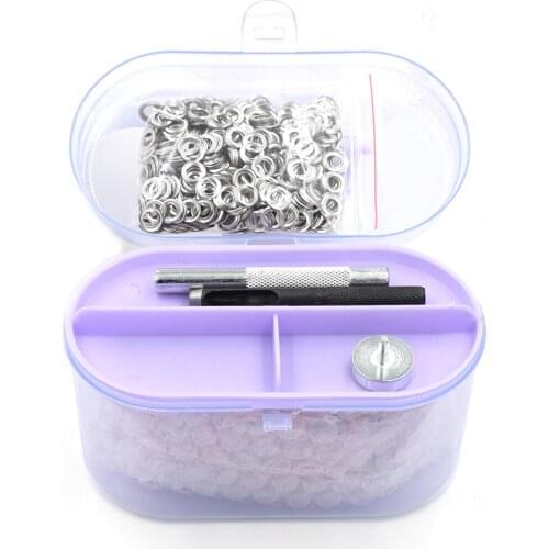 1000 sets 5mm Eyelets+Install tools .10 colors Paint color Metal rivets. Corns. Metal hole. multicolor Metal eyeletsDIY material