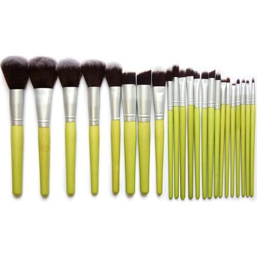 23Pcs/lot Bamboo Brush Makeup Brushes Set Powder Blusher Foundation Eyeshadow Cosmetic Brush Artifical Hair Brush Tools B2C