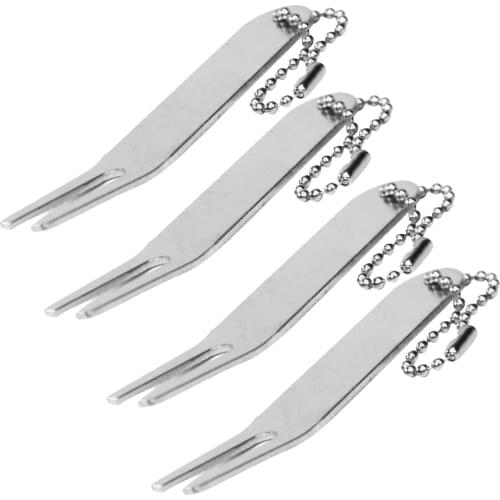 4pcs Divot Zinc Alloy Pitch Relief Repair Tool Golf Accessory